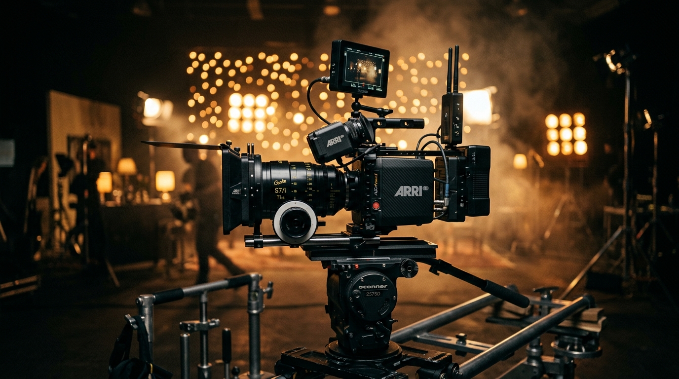 Cámara en set de rodaje